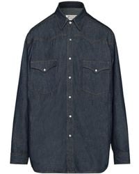 Maison Margiela - Flap Chest-Pocketed Buttoned Denim Shirt - Lyst
