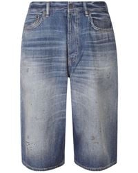 Acne Studios - Distressed Wide-Leg Jeans - Lyst