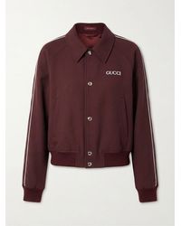 Gucci - Wool Jacket With Logo Patch - Lyst