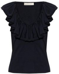 Ulla Johnson - Sleeveless Ruffled Top - Lyst