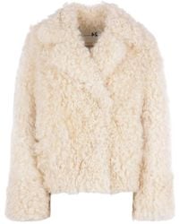 Manzoni 24 - Shearling Single-Breasted Jacket - Lyst