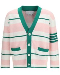 Thom Browne - Striped Cardigan - Lyst