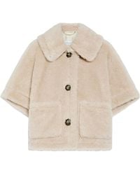 Max Mara - Button-Fastening Short-Sleeve Jacket - Lyst