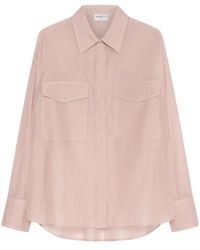 Marella - Cotton And Silk Voile Shirt - Lyst
