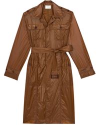 Saint Laurent - Long-Sleeved Trench Coat - Lyst