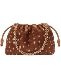 Loewe - Flamenco Shearling Medium Clutch Bag - Lyst