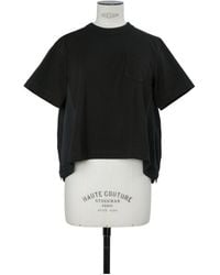 Sacai - Pleated Back Pocket T-Shirt - Lyst