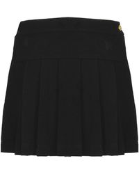 Palm Angels - Monogram-Embroidered Low-Rise Mini Skirt - Lyst