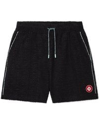 CASABLANCA - Monogram Jacquard Drawstring Shorts - Lyst