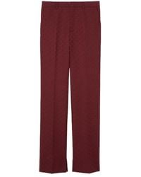 Gucci - Monogrammed Straight-Leg Trousers - Lyst
