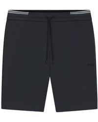BOSS - Drawstring Track Shorts - Lyst