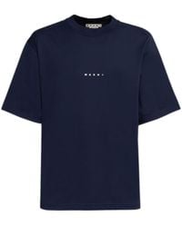 Marni - Logo Printed Crewneck T-Shirt - Lyst