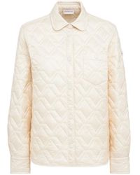 Moncler - Diamond Quilted Padded Shirt Jacket - Lyst