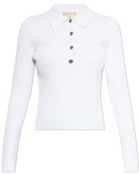 MICHAEL Michael Kors - Long Sleeve Polo - Lyst