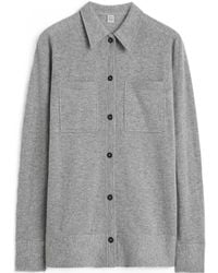 TOTEME - Patch-Pocket Knitted Shirt - Lyst