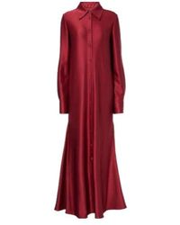 Jil Sander - Satin Shirt Dress - Lyst