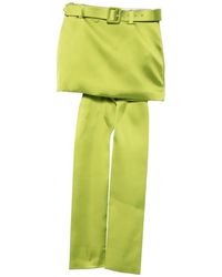 Self-Portrait - Satin Bow-Detailed Belted Mini Skirt - Lyst
