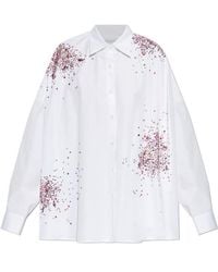 Dries Van Noten - Long Sleeve Embellished Shirt - Lyst