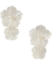 Jennifer Behr - Plated Pearl Earringsarl Earrings - Lyst