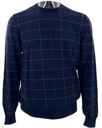 dunhill - Striped Long-Sleeved Sweater - Lyst
