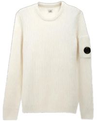 C.P. Company - Ribbed Crew Neck Sweater - Lyst