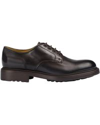 Doucal's - Round Toe Lace-Up Shoes - Lyst
