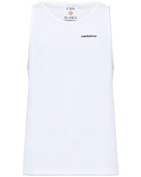 CASABLANCA - Ribbed Tank Top - Lyst