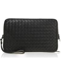 Bottega Veneta - Logo Clutch - Lyst