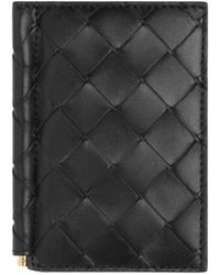 Bottega Veneta - Intrecciato Flap Card Case With Bill Clip - Lyst