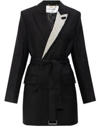 Victoria Beckham - Double-Breasted Long Sleeved Mini Dress - Lyst