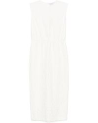 Harris Wharf London - Crinkled Midi Dress - Lyst