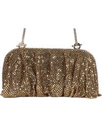 Benedetta Bruzziches - Crystal-Embellished Ruched Tote Bag - Lyst