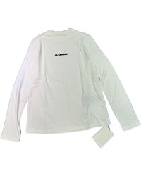 Jil Sander - T-Shirt With Round Neck And Long Sleeves - Lyst