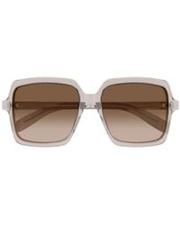 Saint Laurent - Square-Frame Gradient-Lens Sunglasses - Lyst