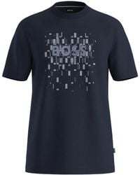 BOSS - Logo-Print T-Shirt - Lyst