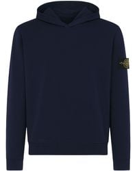 Stone Island - Long-Sleeve Logo Patch Hoodie - Lyst