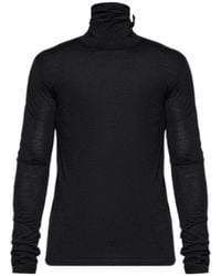 Jil Sander - Slim Turtleneck Knitted Top - Lyst
