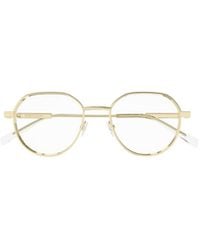 McQueen - Eyewear Roung Frame Glasses - Lyst