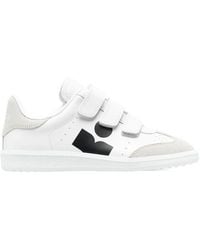 Isabel Marant - Beth Logo Printed Touch-Strap Sneakers - Lyst