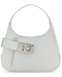 Ferragamo - Ferragamo Logo Plaque Gancini Buckled Hobo Bag - Lyst