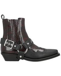 Ganni - Ankle Boots Synthetic Material - Lyst
