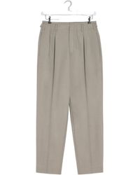 Lemaire - Pleated-Front Side-Adjustable Trousers - Lyst