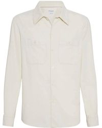 Brunello Cucinelli - Long Sleeved Button-Up Shirt - Lyst