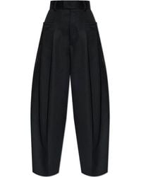 DSquared² - Wide-Leg Logo Plaque Trousers - Lyst