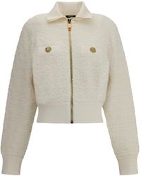 Balmain - Tweed Bomber Jacket - Lyst