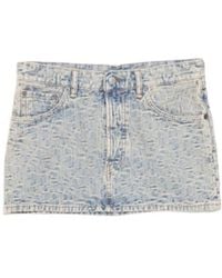 Acne Studios - Logo Patch Low-Waisted Mini Skirt - Lyst