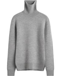 TOTEME - High-Neck Double Knit Sweater - Lyst