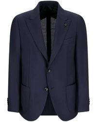 Lardini - Single-Breasted Patch-Pocket Jacket - Lyst