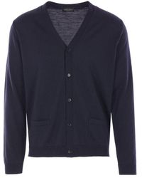 Roberto Collina - Merino Wool Cardigan - Lyst