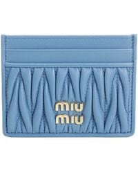 Miu Miu - Logo-Lettering Cardholder - Lyst